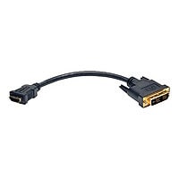 Eaton Tripp Lite Series HDMI to DVI-D Adapter Cable (F/M), 8 in. (20.3 cm) - adapter - HDMI / DVI - 8 in