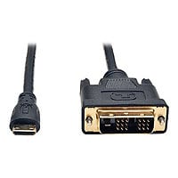 Eaton Tripp Lite Series Mini HDMI to DVI Adapter Cable (Mini HDMI to DVI-D M/M), 3 ft. (0.9 m) - adapter cable - HDMI /