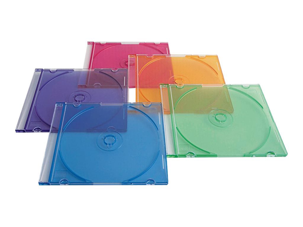 Verbatim 50Pack CD/DVD Color Slim Jewel Case