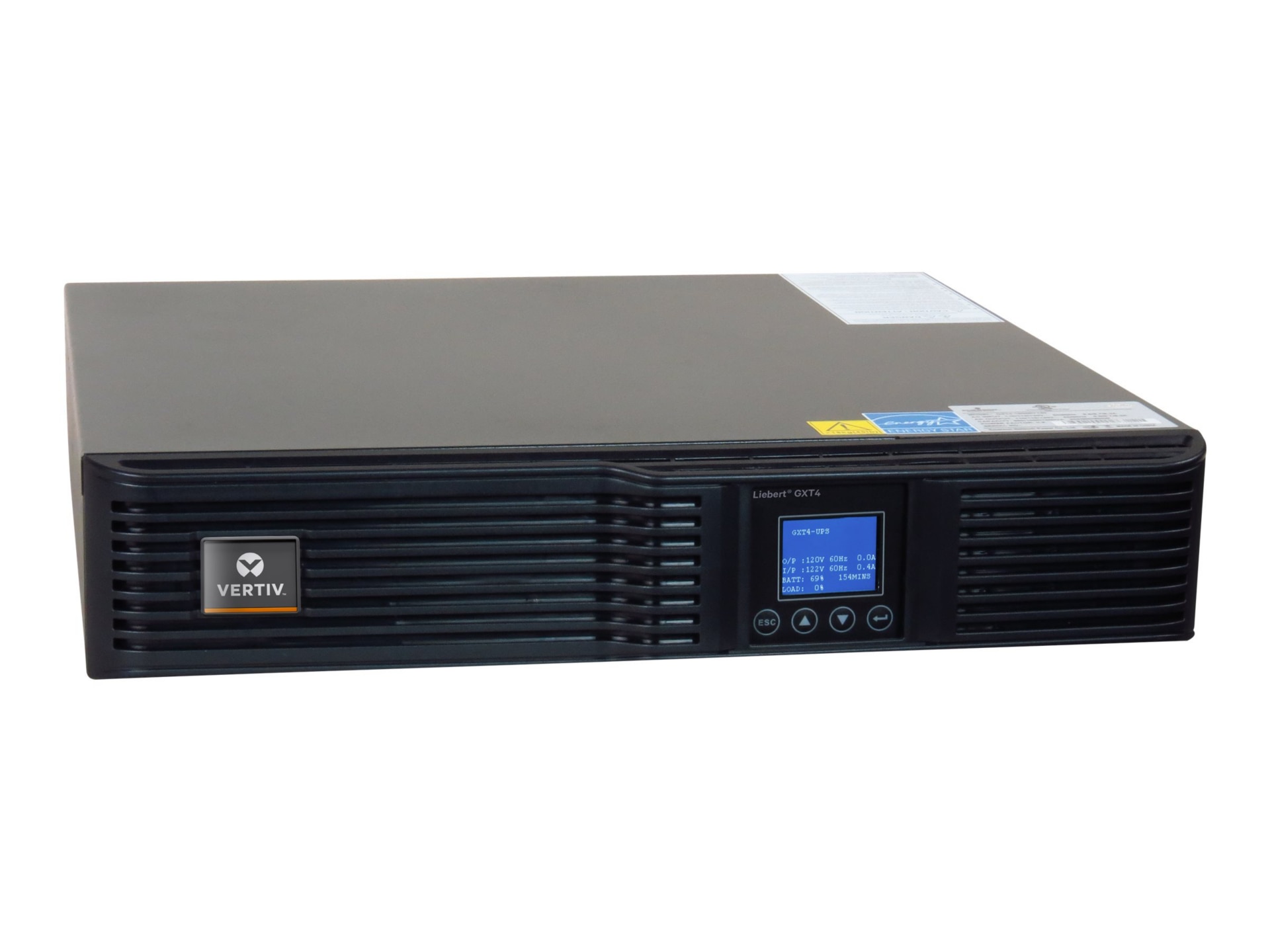 Vertiv Liebert GXT4, 3000VA/2700W, 230V Double-Conversion Rack/Tower UPS