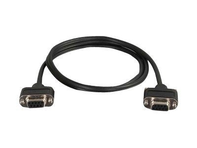 C2G CMG-Rated DB9 Low Profile Cable F-F - serial cable - DB-9 to DB-9 - 3 ft