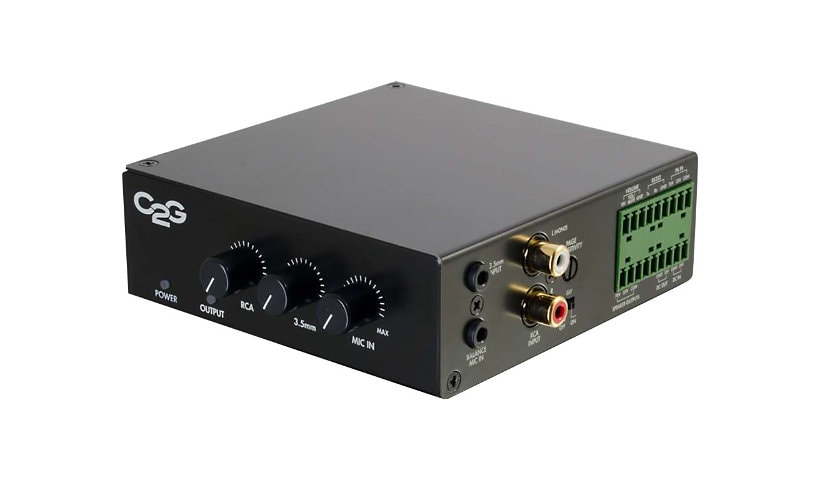 C2G 50 Watt Audio Amplifier - 25/70V - Plenum Rated