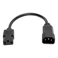 Eaton Tripp Lite Series PDU Power Cord, C13 to C14 - 10A, 250V, 18 AWG, 1 ft. (0,31 m), Black - power extension cable -