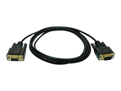 Tripp Lite 6ft Null Modem Serial DB9 RS232 Cable Adapter Gold M/F 6' - null modem cable - DB-9 to DB-9 - 6 ft