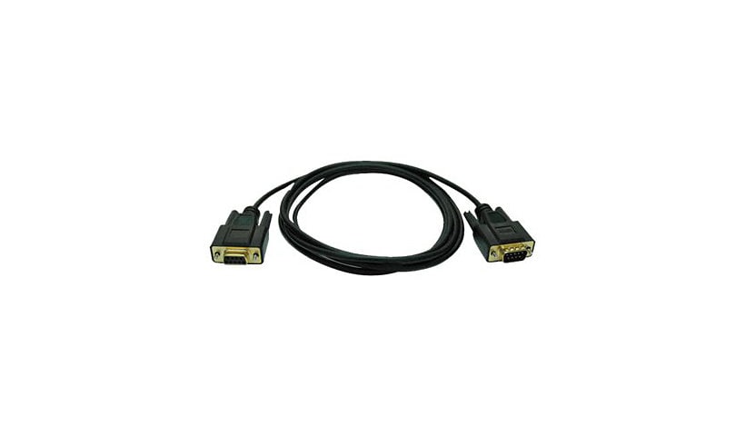 Tripp Lite 6ft Null Modem Serial DB9 RS232 Cable Adapter Gold M/F 6' - null modem cable - DB-9 to DB-9 - 6 ft