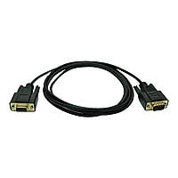 Tripp Lite 6ft Null Modem Serial DB9 RS232 Cable Adapter Gold M/F 6' - null modem cable - DB-9 to DB-9 - 6 ft
