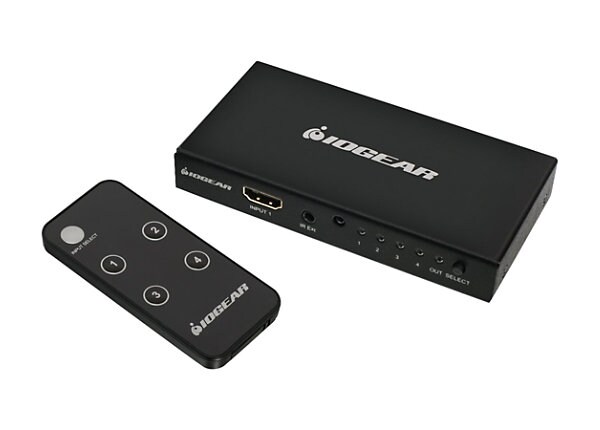 IOGEAR 4PT 4K HDMI SWITCH AND REMOTE