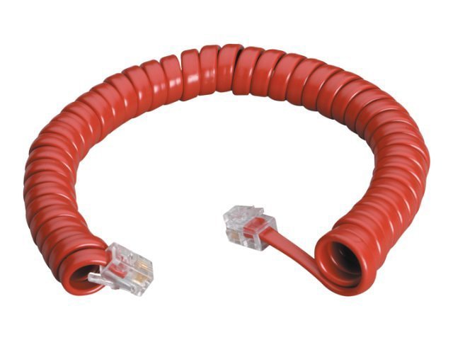 Black Box Modular Coiled Handset Cords handset cable - 6 ft