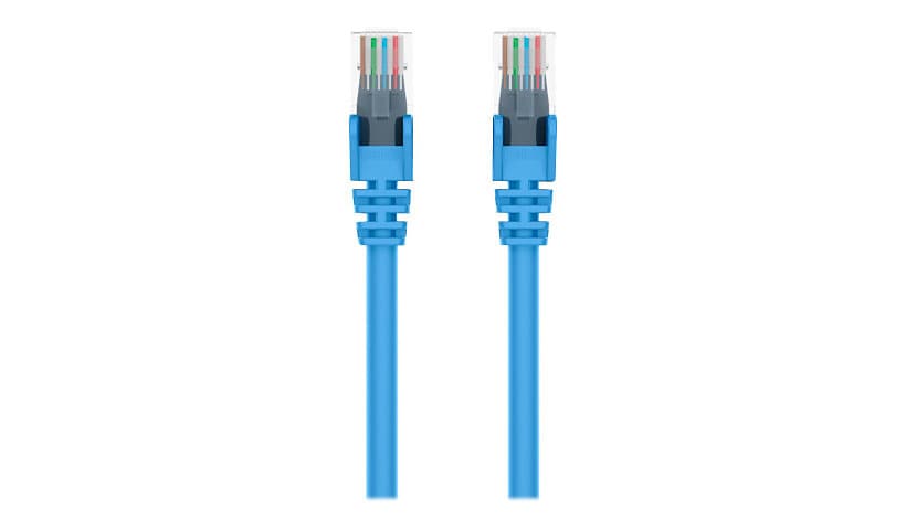 Belkin Cat6 5ft Blue Ethernet Patch Cable, UTP, 24 AWG, Snagless, Molded, RJ45, M/M, 5'