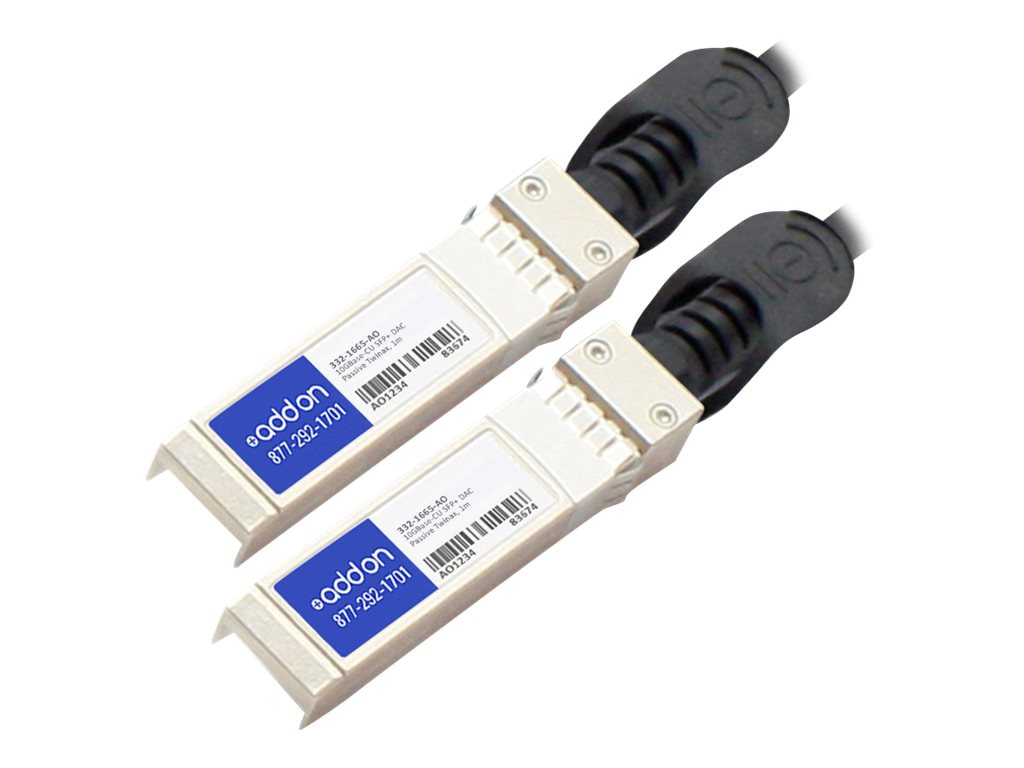 AddOn 1m Dell Compatible SFP+ DAC - direct attach cable - 1 m