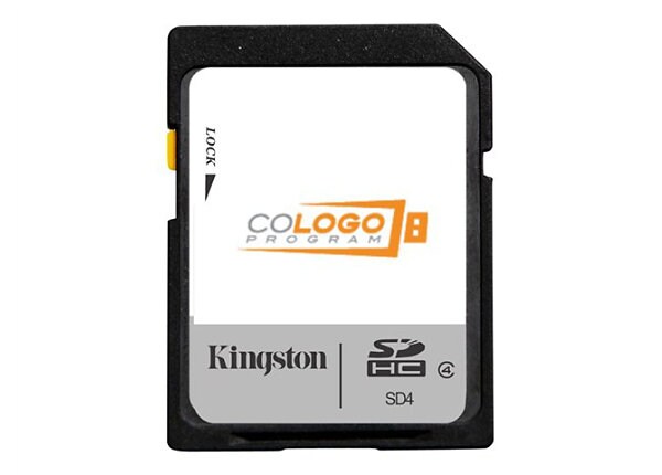 Kingston - flash memory card - 4 GB - SDHC