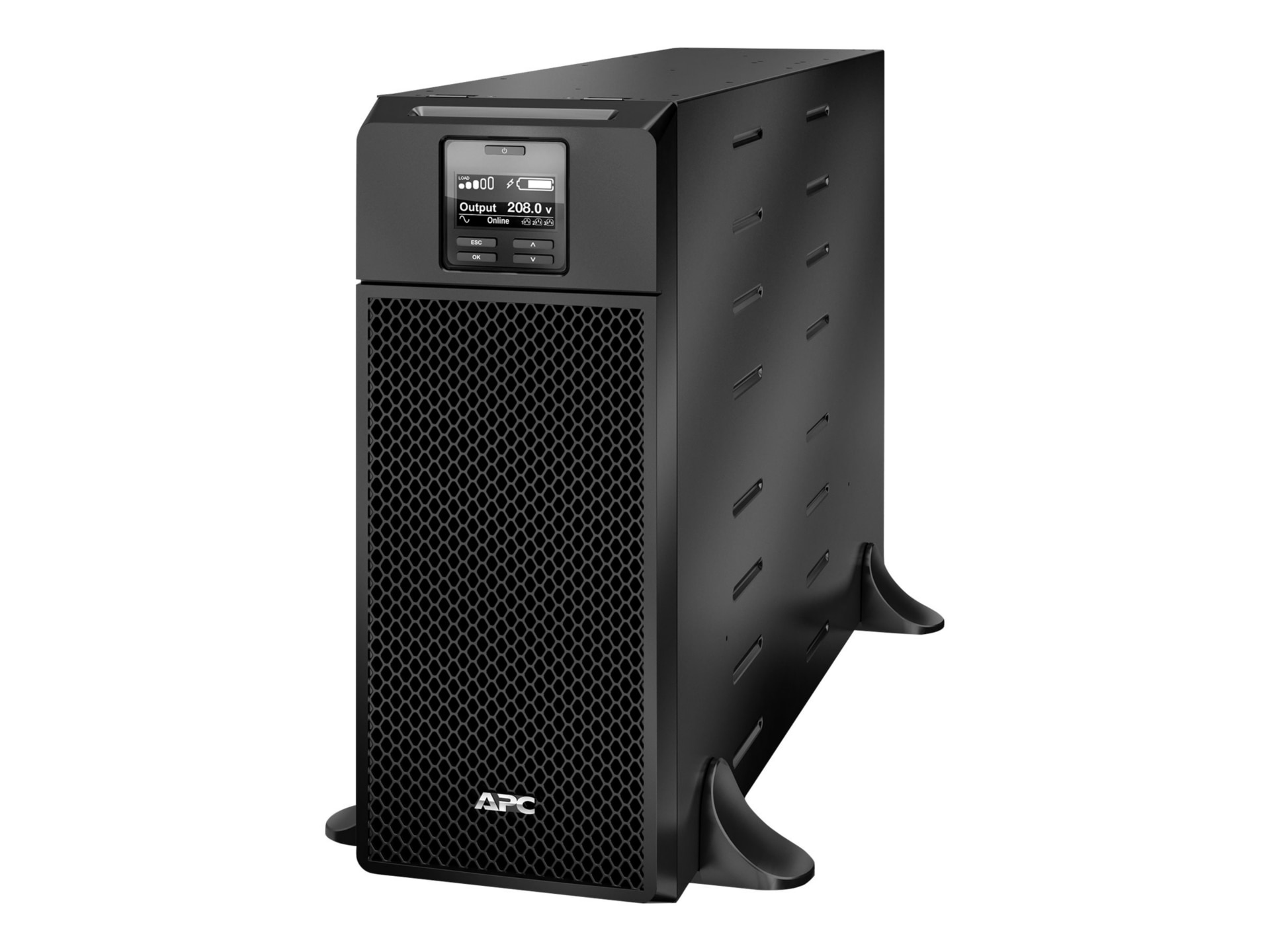 APC Smart-UPS On-Line, 6kVA/6kW, Tower, 208V, 2x L6-20R+3x L6-30R NEMA outl