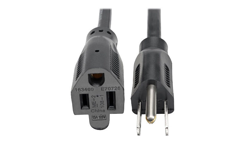 Eaton Tripp Lite Series Power Extension Cord, NEMA 5-15P to NEMA 5-15R - 13A, 120V, 16 AWG, 3 ft. (0,91 m), Black -
