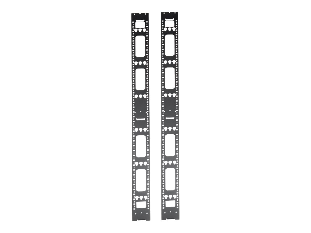 Tripp Lite 45U Rack Enclosure Server Cabinet Vertical Cable Management Bars - rack cable management bar - 45U
