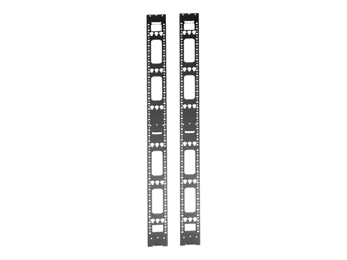 Eaton Tripp Lite Series 45U Rack Enclosure Server Cabinet Vertical Cable Management Bars - rack cable management bar -