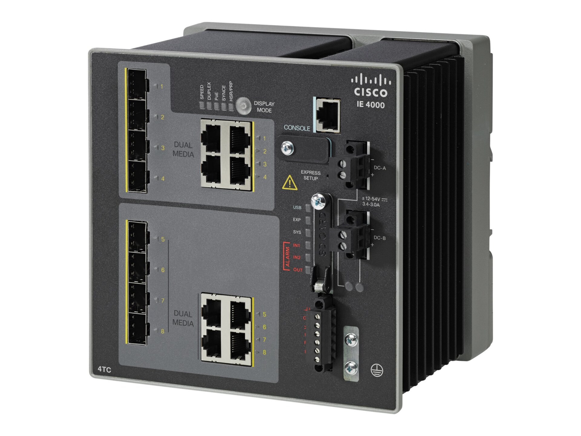 Cisco Industrial Ethernet 4000 Series - switch - 8 ports - managed - TAA Co