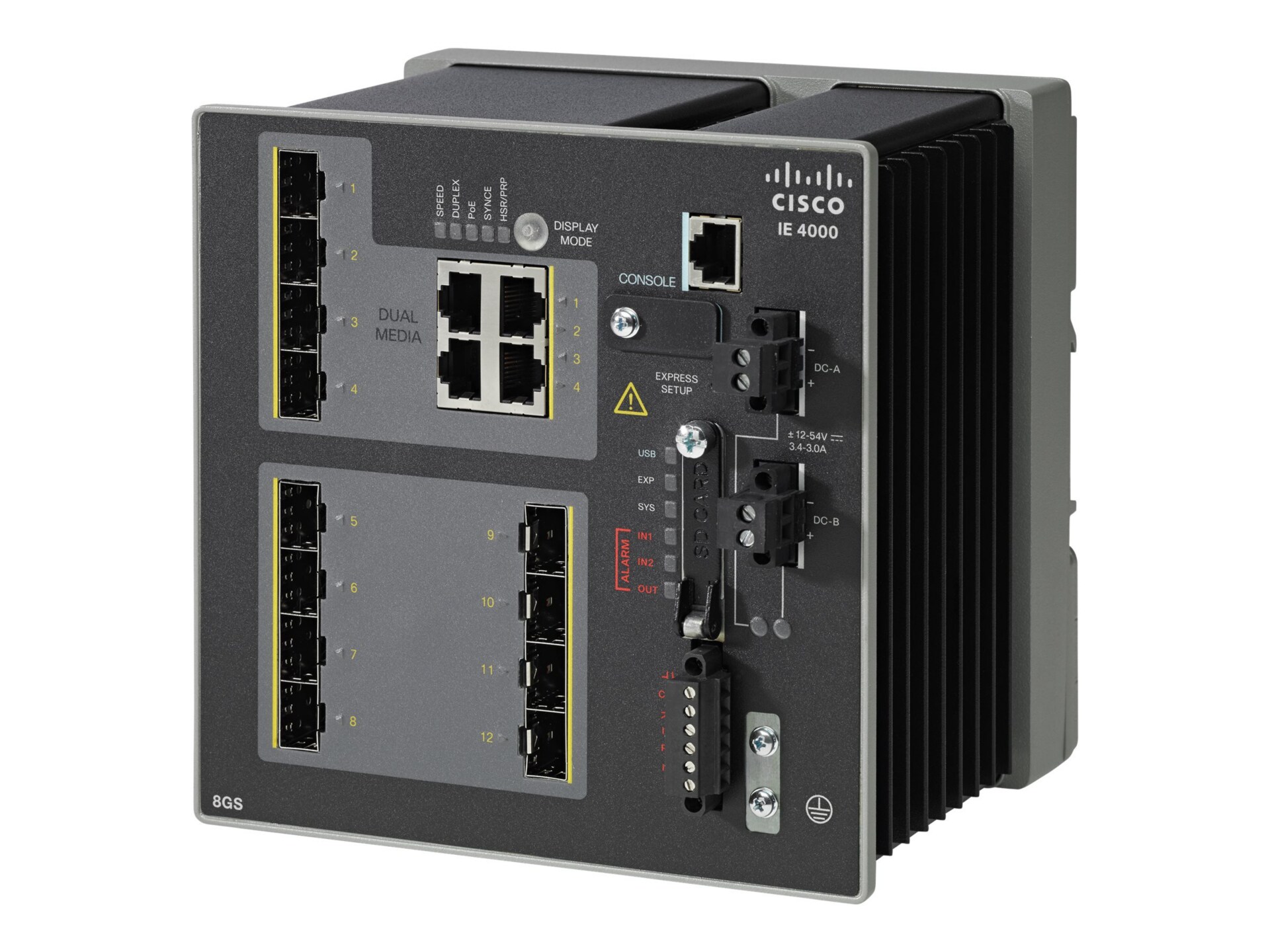 Cisco Industrial Ethernet 4000 Series - switch - 12 ports - managed