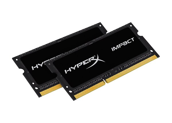 HyperX Impact Black Series - DDR3L - 16 GB: 2 x 8 GB - SO-DIMM 204-pin - unbuffered