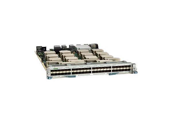 Cisco Nexus 7000 Enhanced F2-Series 48-Port Fiber 1 and 10 Gigabit Ethernet Module - switch - 48 ports - plug-in module