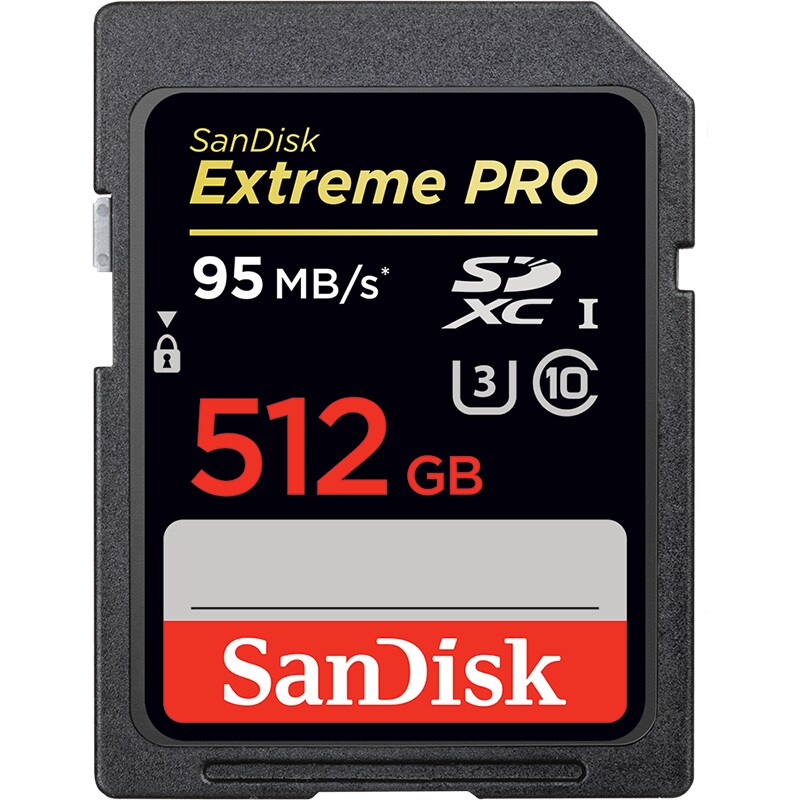 SanDisk Extreme Pro - flash memory card - 512 GB - SDXC UHS-I