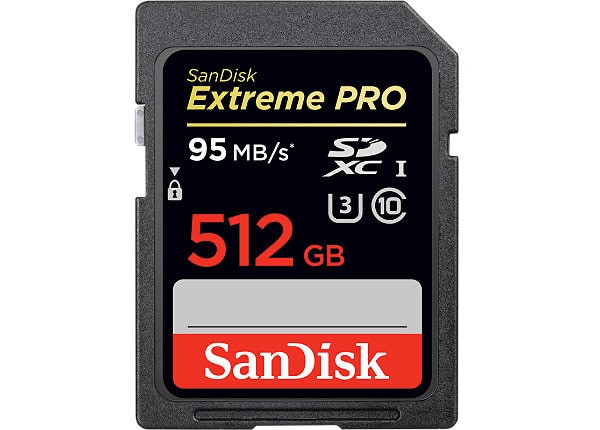 SanDisk Extreme Pro - flash memory card - 512 GB - SDXC UHS-I