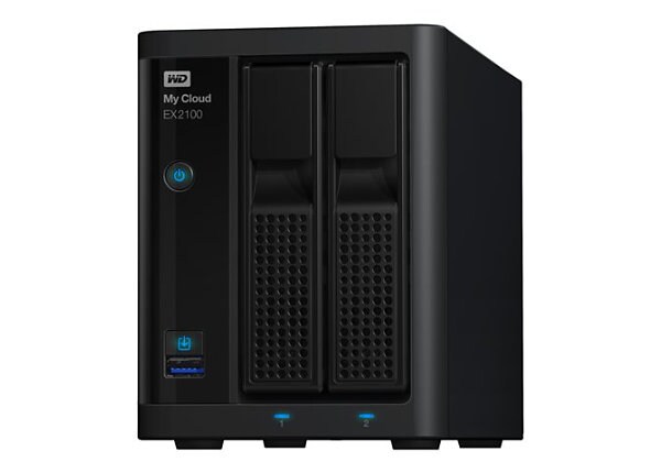 WD My Cloud EX2100 WDBWAZ0120JBK - NAS server - 12 TB