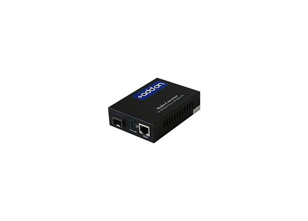 AddOn 100Mbs 1 RJ-45 to 1 SFP Media Converter - fiber media converter - 100Mb LAN