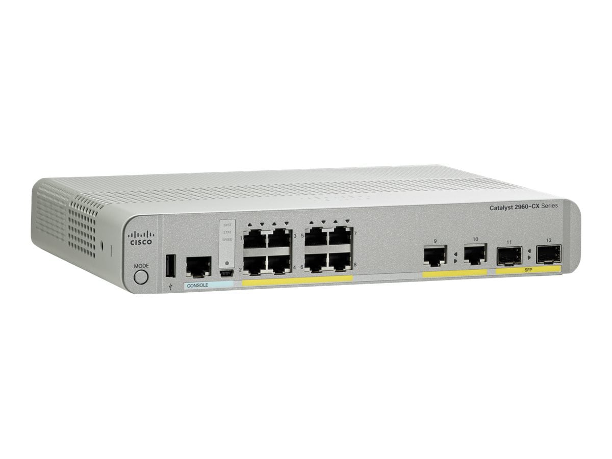 Cisco Catalyst 2960cx 8tc L Switch 8 Ports Managed Rack Mountable Ws C2960cx 8tc L Switches Cdw Com