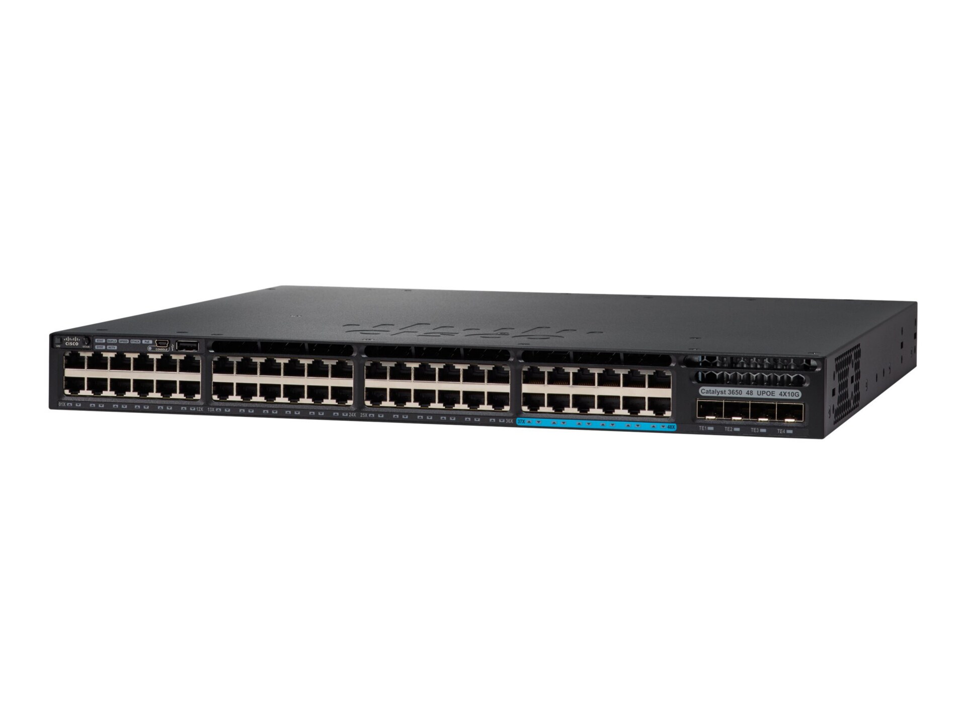 Cisco Catalyst 3650-48PS-S - switch - 48 ports - managed - rack-mountable - with 5 x Cisco Access Point Adder License