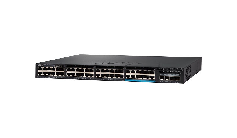 Cisco Catalyst 3650-48PS-S - switch - 48 ports - managed - rack-mountable - with 5 x Cisco Access Point Adder License