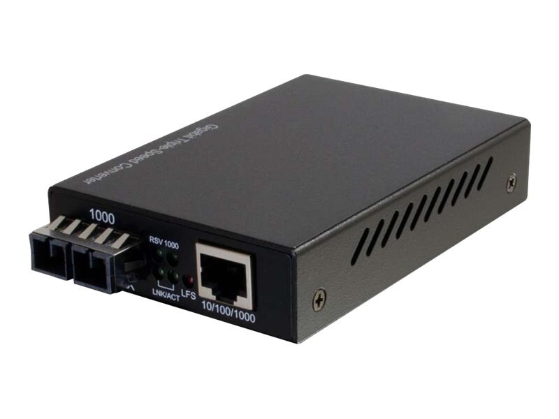 C2G - fiber media converter - 10Mb LAN, 100Mb LAN, GigE