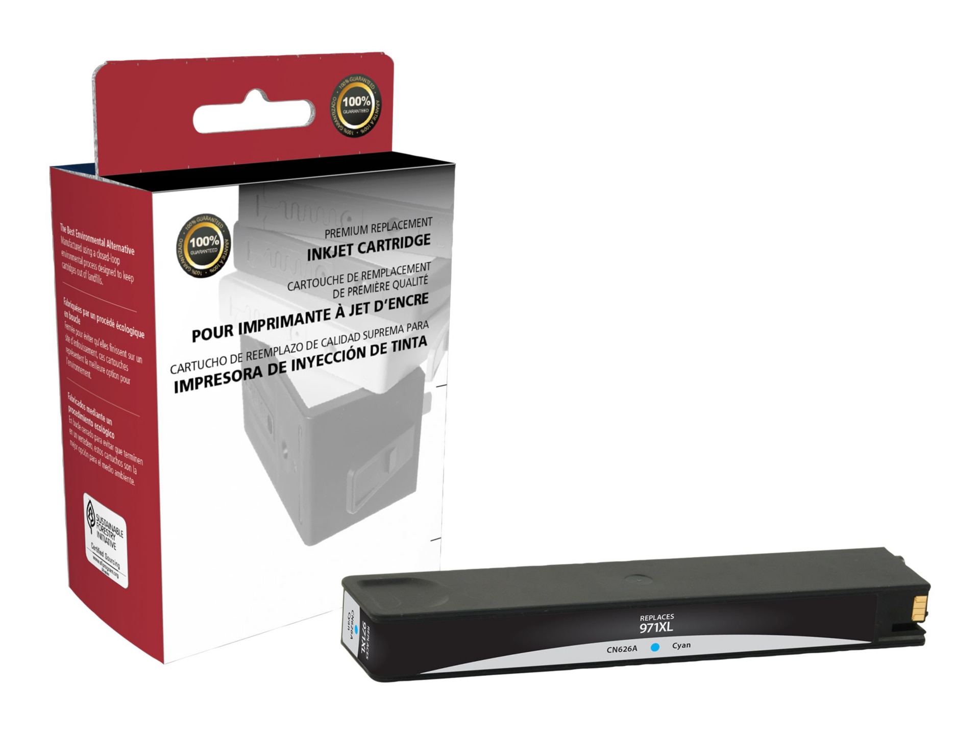 CIG Premium Replacement - cyan - compatible - remanufactured - ink cartridge (alternative for: HP 971XL)