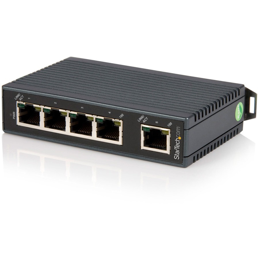 StarTech.com 5-Port Ethernet Switch - 10/100Mbps Industrial Networking Solu