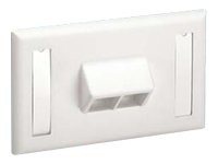 Panduit NetKey Horizontal Sloped Screw-On Faceplate - faceplate
