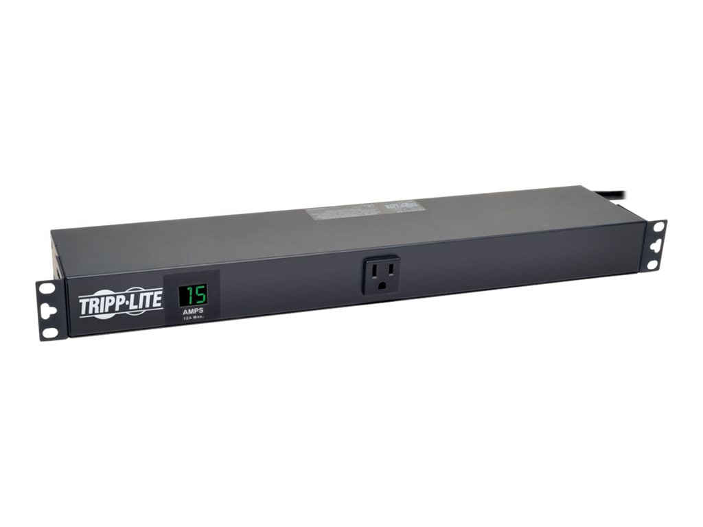 Tripp Lite PDU Metered 120V 15A 5-15R 13 Outlet 5-15P Horizontal 1URM - power distribution unit - 1.4 kW