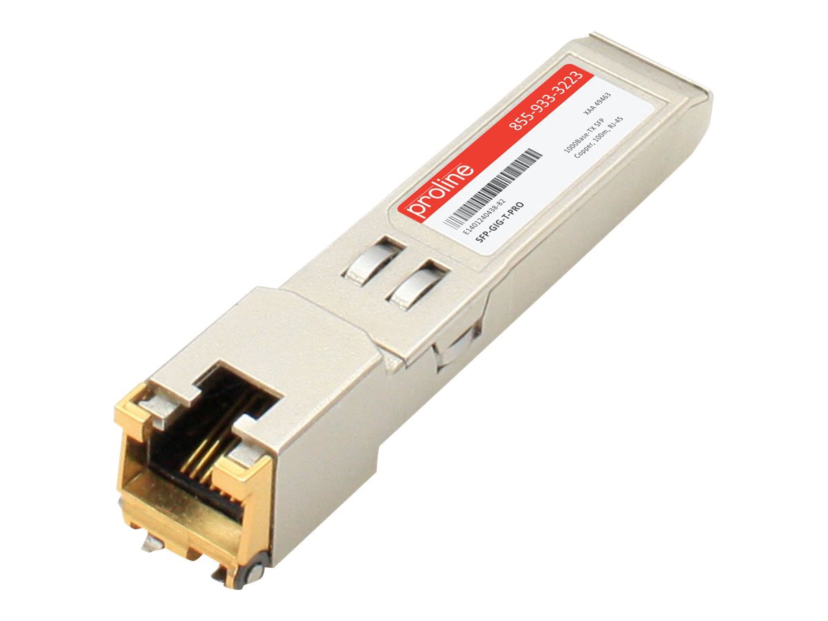 Proline Alcatel-Lucent Nokia SFP-GIG-T Compatible TAA 10/100/1000Base-TX SFP Transceiver (Copper, 100m, RJ-45)