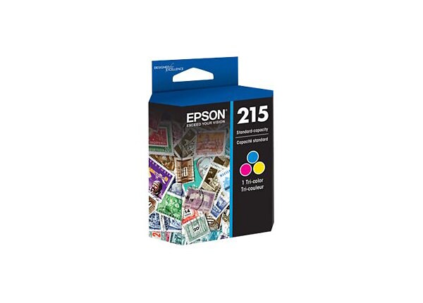 Epson 215 - color (cyan, magenta, yellow) - original - ink cartridge