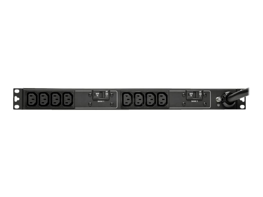 Thumbnail 2 of 5 for Eaton Tripp Lite Series PDU Basic 208V / 240V 5/5.8kW 30A C13 10 Outlet L6-30P Horizontal 1U - power distribution unit