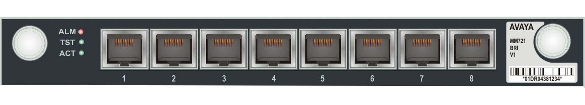 Avaya MM721 Basic Rate Interface (BRI) Media Module