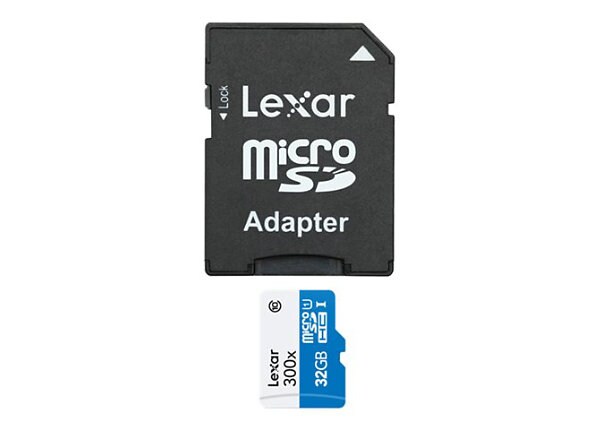 Lexar High Performance - flash memory card - 32 GB - microSDHC UHS-I