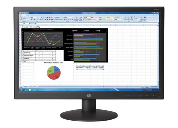 HP V241P - LED monitor - 23.6" - Smart Buy