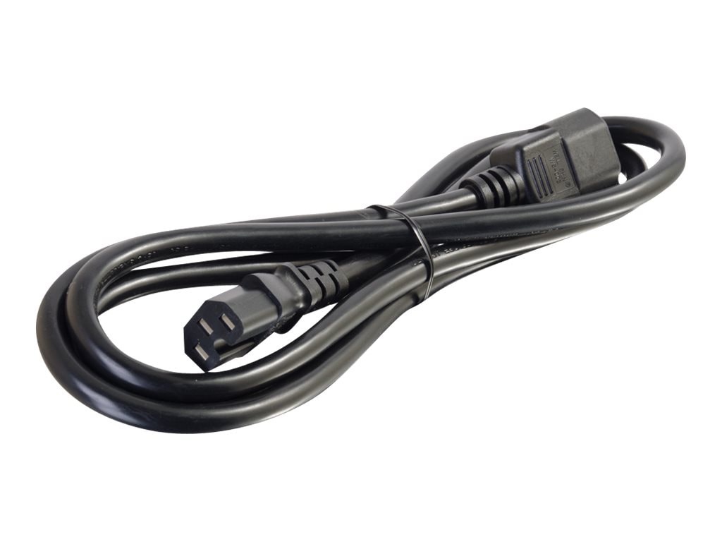C2G 6ft 14AWG 250 Volt Power Cord (IEC C14 to IEC C15) - power cable - IEC 60320 C15 to IEC 60320 C14 - 6 ft