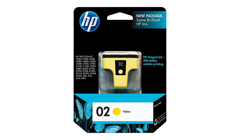 HP 02 - yellow - original - ink cartridge