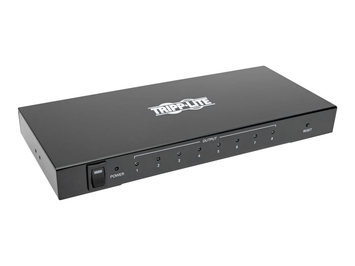 Tripp Lite 8-Port 4K HDMI Video Splitter Ultra-HD 4K x 2K Video & Audio 3840x2160 @ 24/30Hz - video/audio splitter - 8