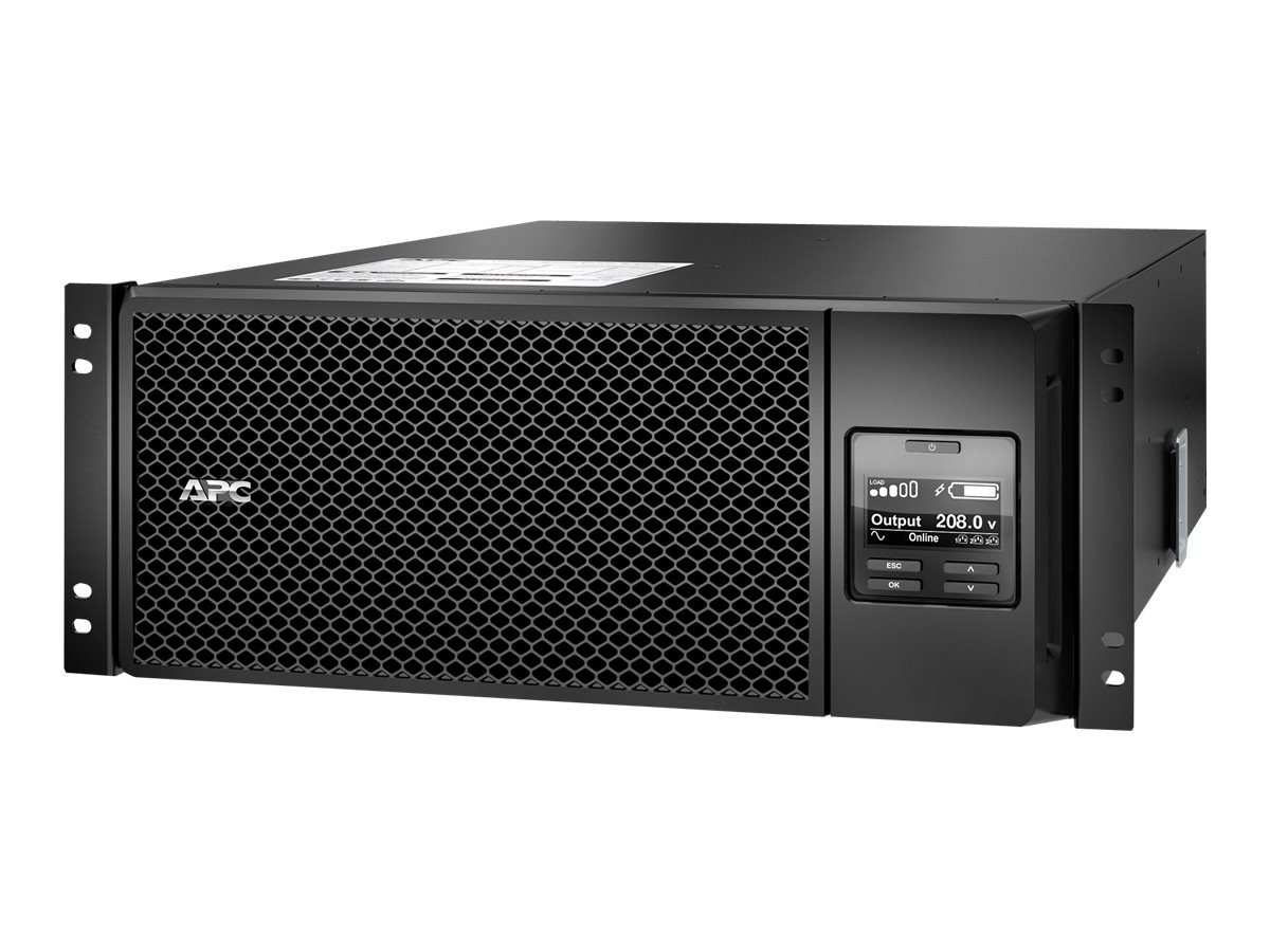 APC Smart-UPS On-Line, 6kVA/6kW, Rackmount 4U, 208V, 6x C13+4x C19 IEC outlets, Network Card+SmartSlot, Extended