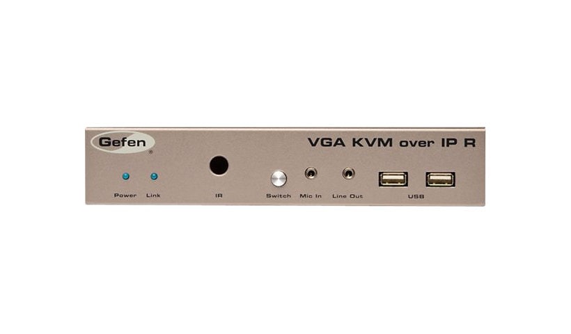 Gefen VGA KVM over IP - Receiver Package - video/audio/infrared/USB/serial
