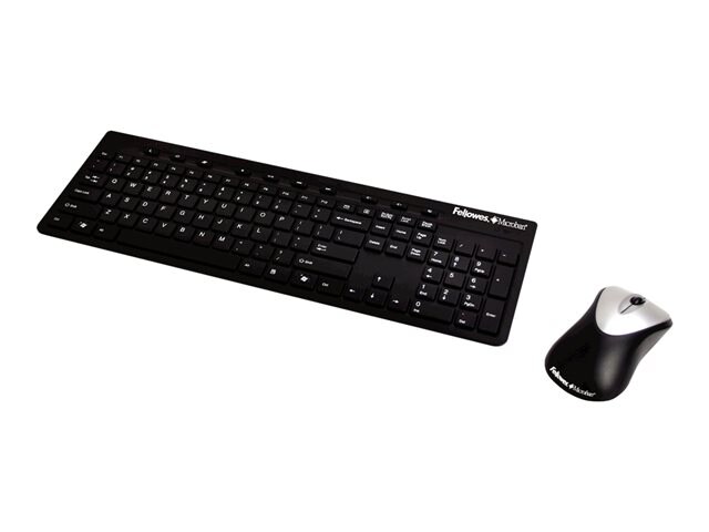Fellowes Slimline Cordless Combo with Antimicrobial Protection - keyboard a