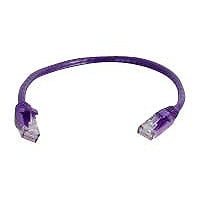 C2G 6in Cat6 Ethernet Cable - Snagless Unshielded (UTP) - Purple - patch ca