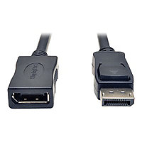 Eaton Tripp Lite Series DisplayPort Extension Cable with Latch, 4K @ 60 Hz, HDCP 2.2 (M/F), 6 ft. (1.83 m) - DisplayPort