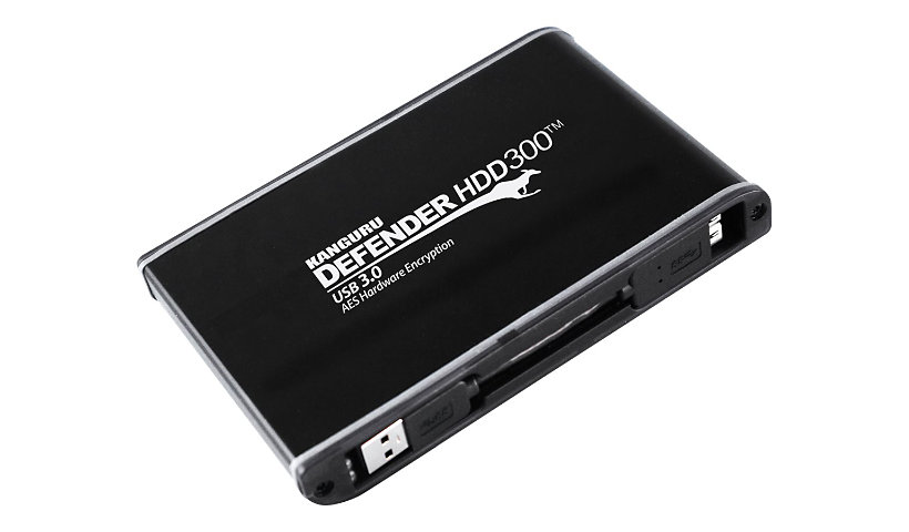 Kanguru Defender HDD300 FIPS Hardware Encrypted - hard drive - 2 TB - USB 3.0 - TAA Compliant